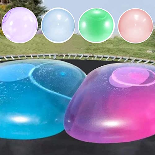 Bubble Ball 120cm XL, Übergroße Aufblasbarer Bubble Ball bälle Wassergefüllte Interaktiver Aufblasbarer Transparente Weichgummiball Ball für Kinder Kleinkinder (Blue) Cover