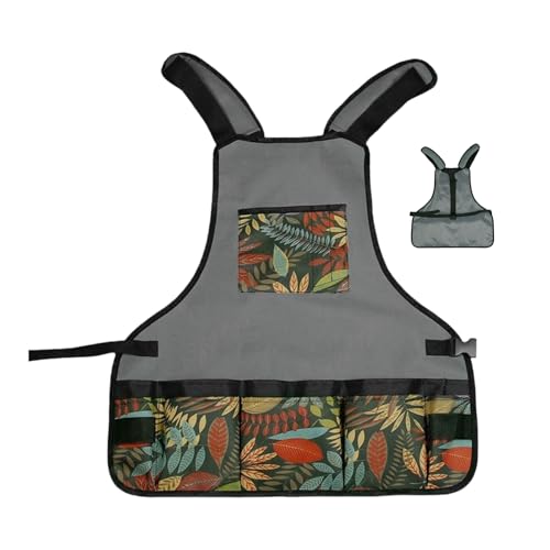 Tablier de jardin et sac de récolte réglable pour homme et femme