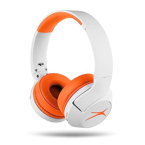 Altec Lansing MZX4500 Kids Wireless Bluetooth Over Ear Headphones with 85dB Safe volume, ANC, 15H Playtime, IPX4 Splash Resistant, Powerful Sound, 2-in-1 Listening, USB-C, Perfect for Kids Ages 7+