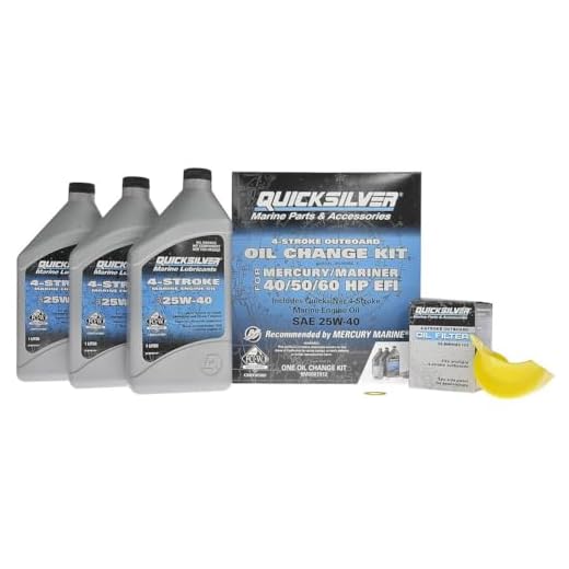 Quicksilver 25W-40 Outboard Oil Change Kit