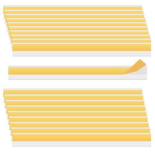 HLIWS 20 Pcs 3 * 30cm Portaprecios Adhesivo,Porta Etiquetas Autoadhesivas,Precios plástico Portaetiquetas, para estante archivadores(Sin papel)