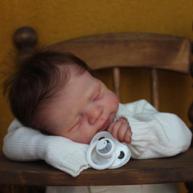 RXDOLL Reborn Baby Dolls Boy 45 cm, realistyczne lalki dla noworodków, które wyglądają jak prawdziwe życie, śpiące niemowlęta, miękka tkanina winylowa, realistyczne lalki Reborn dla dzieci od 3 lat