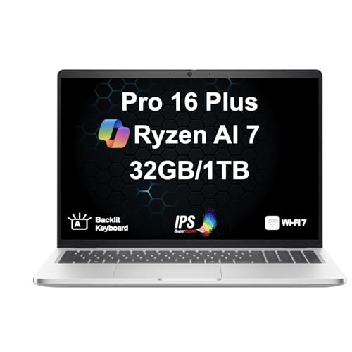 Dell Pro 16 Plus (��Latitude 5550) AI���ڃm�[�g�p�\�R�� 16�C���` IPS WUXGA�f�B�X�v���C (AMD Ryzen AI 7 350�A32GB LPDDR5X�A1TB PCIe SSD�AAMD Radeon 860