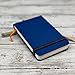 Handbook Journal Co. Travelogue Artist Canvas Cover Travel Notebook for Drawing and Sketching, Ultramarine Blue, Square 5.5 x 5.5 Inches, 128 GSM Paper, Hardcover w/Pocket