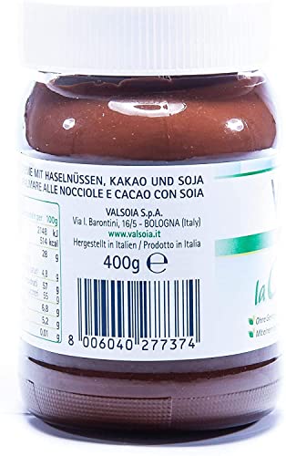 Valsoia Molkerei Frei Schokoladenaufstrich 400G - Packung mit 4