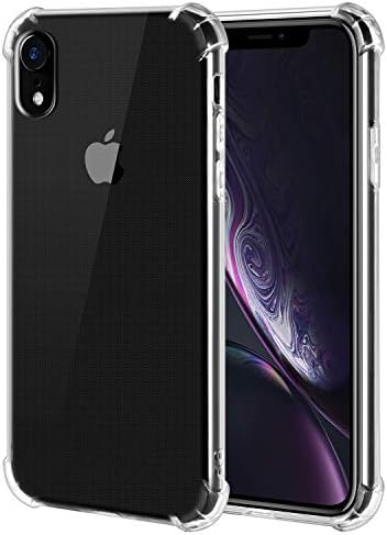 iPhone Xr Case Crystal Clear Slim Flexible Soft TPU Protective Cover Case Reinforced Corners Bumper Case Compatible Apple 6.1 inch Xr 2018 Release - Clear