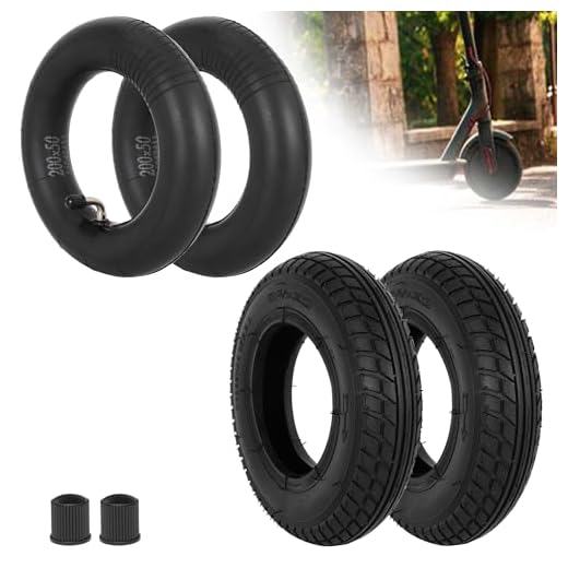 Lot de 2 Pneus 8,5 x 2 et Chambres à Air 8 1/2 x 2 Pneu électrique 50/75-6,1 Roues de Rechange pour Scooters électriques Bladez, Pocket Bikes, Scooter à Essence, Mini Choppers et Mini Bikes
