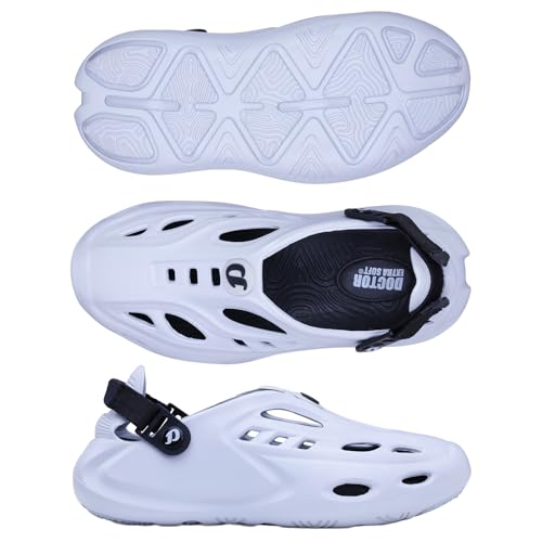 Image of DOCTOR EXTRA SOFT Men's Sports Extra Padding Casual Clogs /Sandals with Adjustable Back Strap for Adult| Comfortable & Lightweight| Stylish & Anti-Skid| Everyday Use Waterproof Mules Gents & Boys D-531