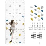 MAMOI® Kletterwand für kinderzimmer, Klettergerüst Indoor, Klettern mit Klettergriffe für Kinder, Klettersteine, Kletterturm mit Griffe, Klettergriffe, Montagesatz