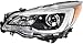 Garage-Pro Headlight Compatible with 2015-2017 Subaru Legacy Outback CAPA Black Interior Assembly With Bulb Set Left and Right Side