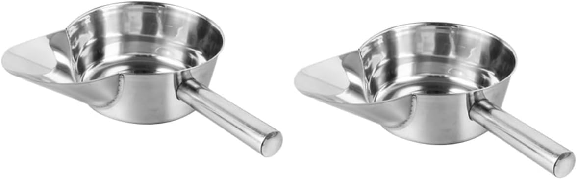 Cabilock 2pcs Stainless Steel Food Scoop French Fries Shovel Ice Shovel French Fries Scoop for Kitchen Restaurant Use