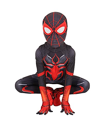 uywxqae Boys Superhero Costumes Cosplay Spandex Jumpsuit Halloween bodysuit（5T,Blue）