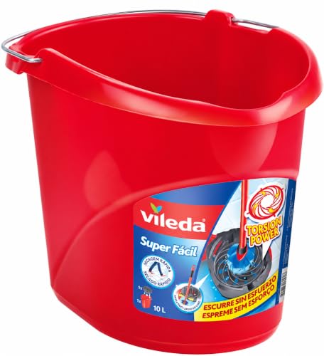 Vileda Super Easy Torsion Wringer Power Mop Eimer rot SuperMocio – Ansicht 1