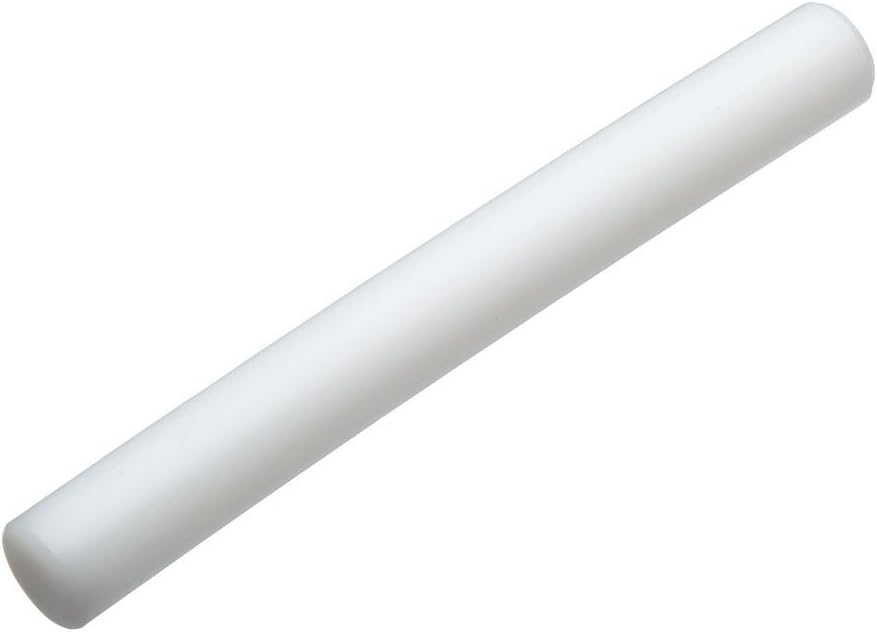 KitchenCraft Fondant Rolling Pin, Non Stick Plastic,Grey, Small (22.5 cm)
