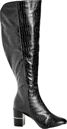 City Chic Women's Wide Fit Geordie Knee Boot