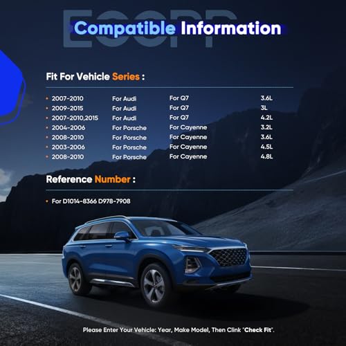 Image of Brake Pads,ECCPP 8pcs Ceramic Disc Brake Kits Fit For Audi For Q7 2007-2015