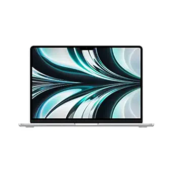 2022 Apple MacBook Air Laptop with M2 chip: 13.6-inch Liquid Retina Display, 16GB RAM, 256GB SSD Storage, Backlit Keyboard, 1080p FaceTime HD Camera. Works with iPhone and iPad; Silver