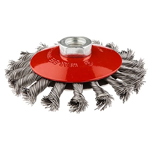 Weiler 3 in. Dia. x 5/8-11 Vortec Pro Steel Cup Brush 1 pc. Knotted