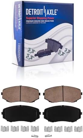 Detroit Axle - Front Brake Kit for 2007-2014 Ford Edge 07-15 Lincoln MKX Disc Brake Rotors Replacement Ceramic Brakes Pads: 12.6" inch Rotor - 2