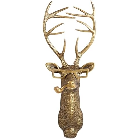 GUASDIE Animal Heads Wall Decor, Deer Cover