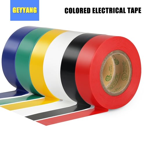 Image of GEYYANG Green Electrical Tape, Professional Grade UL Approved, 4 Pack Multipurpose Electrical Tape for Home Improvement Electrical Equipment, 0.7in X 33ft PVC Electric Insulating Tape