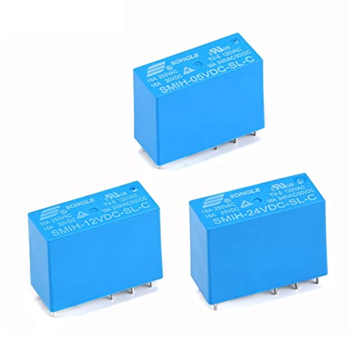 Relais SMIH-12VDC-SL-C 16A 250V pour circuits imprimés et domotique lot de 10