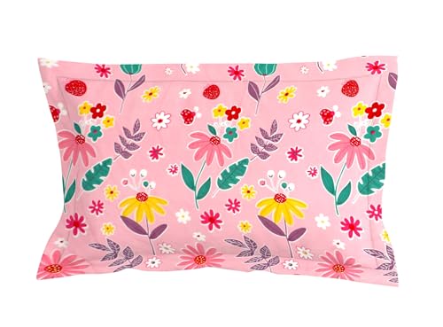 Image of RD TREND Presents Bedsheet for Single Bed Polycotton 210 TC, Size-60X90 Inches(152X228 CM), Single Bedsheet with Pillow Cover (18X28 Inches) Peach