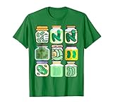 Llamativo diseño de un tarro de pepinillos de verduras, perfecto para los amantes de los encurtidos enlatados. Para Navidad, Halloween o regalo de cumpleaños. Diseño único de encurtidos enlatados regalo para los amantes de la comida vegetal, amantes ...