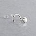 Fashion Art Jewelry 4mm 19 GA Hammered Disc Sterling Silver Nose Stud Screw Shaped Nose Rings, Nostril Nose Piercing for Women Men (4mm Right Side, 19 GA | Hammered Shiny)