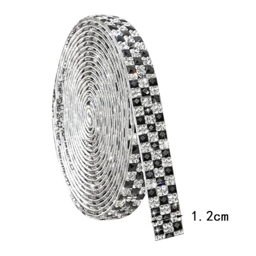 Cintas de cristal autoadhesivas GSHLLO de 3 yardas para decoración brillante 3