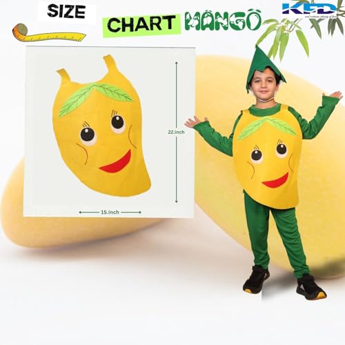 Image of Kaku Fancy Dresses Fruit and Vegetable Costume Paper Cutout with Cap For Kids | Healthy Food Costume For Boys & Girls (Tracksuit Not Included)
