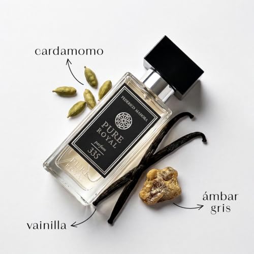 FM Pure Royal 335 Eau de Parfum for Men 50 ml | Woody Oriental Perfume | Oud, Vetiver, Cardamom, Pepper & Amber | 20% Long Lasting Fragrance - Image 3