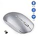 Produktbild Bluetooth Maus 2.4 G Wireless Optical Maus with USB Nano Receiver for für Notebook/PC/Laptop/Computer/Windows/Android Tablet (Sliver)
