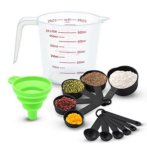Reviews de Juegos de cucharas medidoras de esta semana. 50 Cucharas Medidoras y Tazas Medidoras, 13 Pcs, Juego de Tazas y Cucharas Medidoras con Mangos, Apilables, Herramientas de Medición de Cocina para Medir Líquidos y...