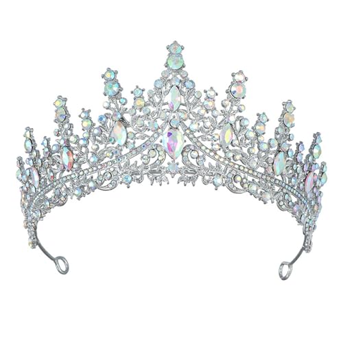 Fashion Rhinestones Crowns for Women Fancy Dress Accessories Costume Hairpieces Suitable for Weddings and Prom Event Prom Event 