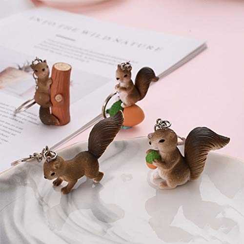 PRETYZOOM Scoiattolo Portachiavi Pigne Albero