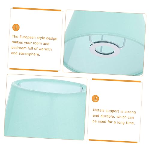 Garneck Macaron Fabric Lamp Shade Elegant Pendant Light Cover for Table Floor and Ceiling Fixtures Stylish Drum Design for Bedroom Living Room and Dining Room Decor - Image 4