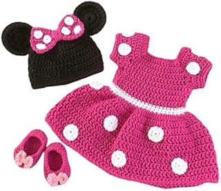 Hello Babies Baby Girl Mini Crochet Frock with Cap and Bootie Price In India