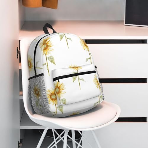 BREAUX Blossoming Sunflower Print Lightweight And Comfortable Duffel Bag, Casual Daypack, Multipurpose Backpack 7