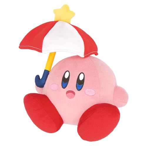Sanei Official Kirby Parasol Peluche, 19 cm Sanei Official Kirby Parasol Peluche, 19 cm