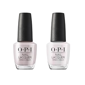 Bundle of OPI Nail Lacquer, Peace of Mined, Nude Nail Polish, Fall Wonders Collection, 0.5 fl oz + OPI Nail Lacquer, Glazed N’ Amused, Soft Sheer & Pearl Finish White Nail Polish, 0.5 fl oz