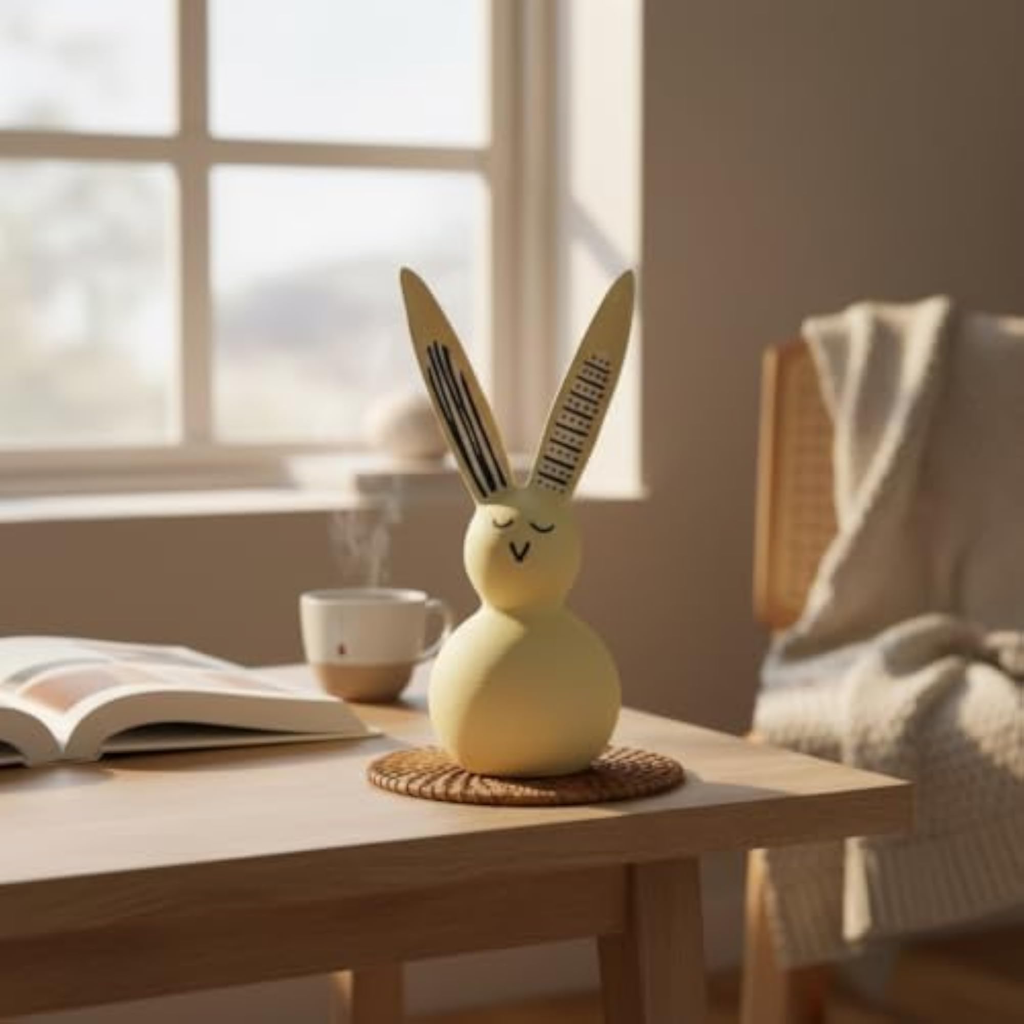 Handcrafted Paper Mache Rabbit Figurine, Small