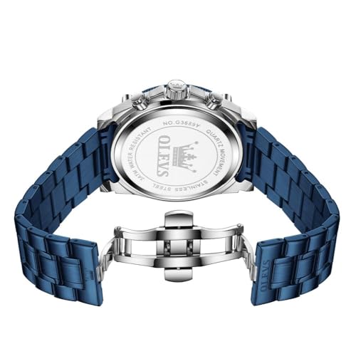 Image of OLEVS Watches for Men Automatic Self Winding Luxury Dress Big Face Tourbillon Skeleton Wrist Watches