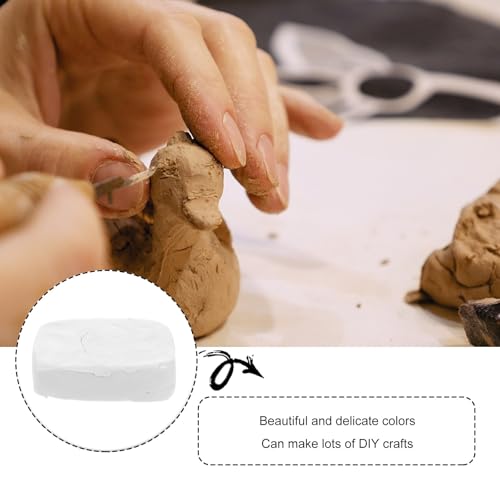 Pâte polymère blanche sans odeur STOBAZA pour modelage et sculpture de figurines - 3