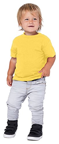 Bella Canvas Toddler Jersey Short-Sleeve T-Shirt 2T Yellow