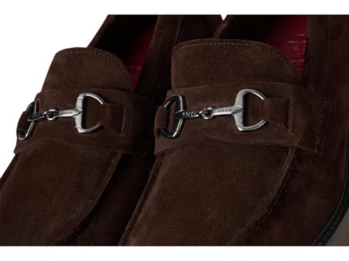 Cole Haan Cole Haan Men's American Classics Bit Loafers, Dark Chocolate Suede/Truffle, 10-W US