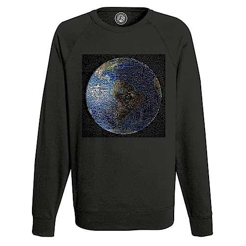 Sweatshirt Homme Planète Terre pour vos sorties urbaines style pixel