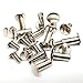 10 Pack 1/2" Solid Chicago Screws Leather Repair Screw Post Fastener