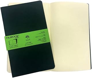 Caderneta, Filibook, Verde e Marfim, 30 Folhas, 21x12,5, 2 Unidades