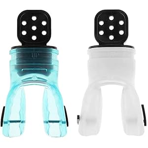 U/D Siliconen Duiken Duik Snorkel Moldable Bite Mondstuk Regulator 2 stks (Wit & Groen)